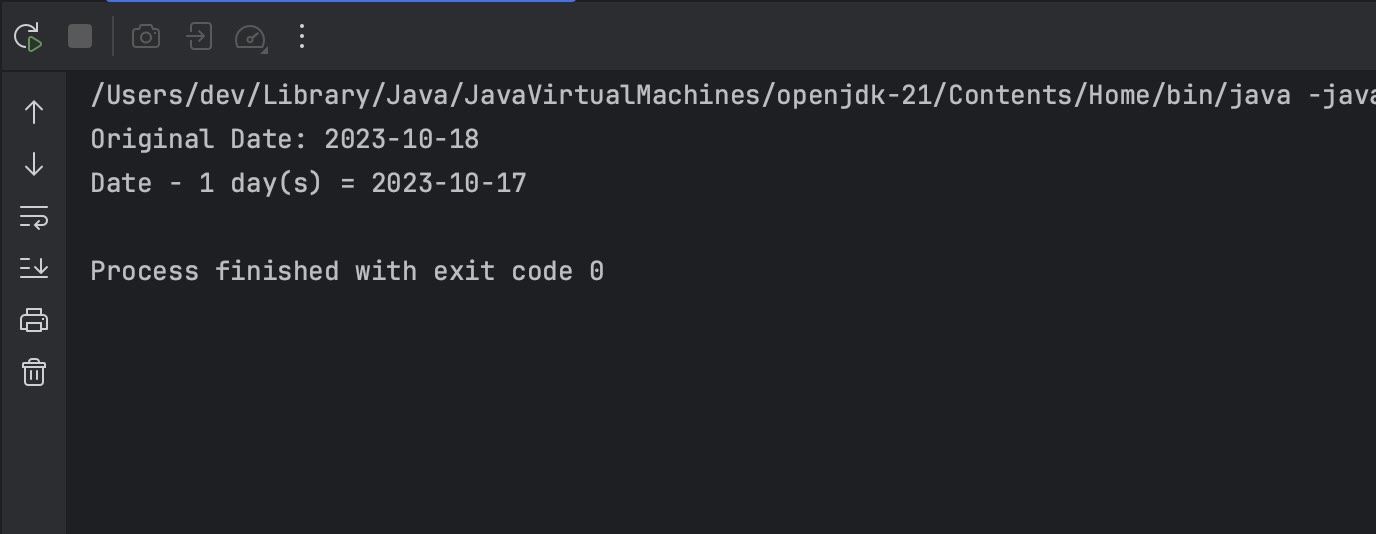 Subtract days from Date in Java 8